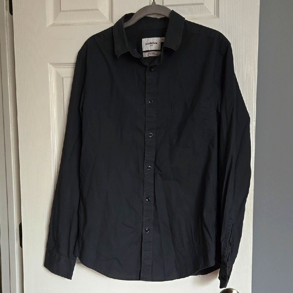 Goodfellow & Co Men's Dark Gray Button Up Shirt